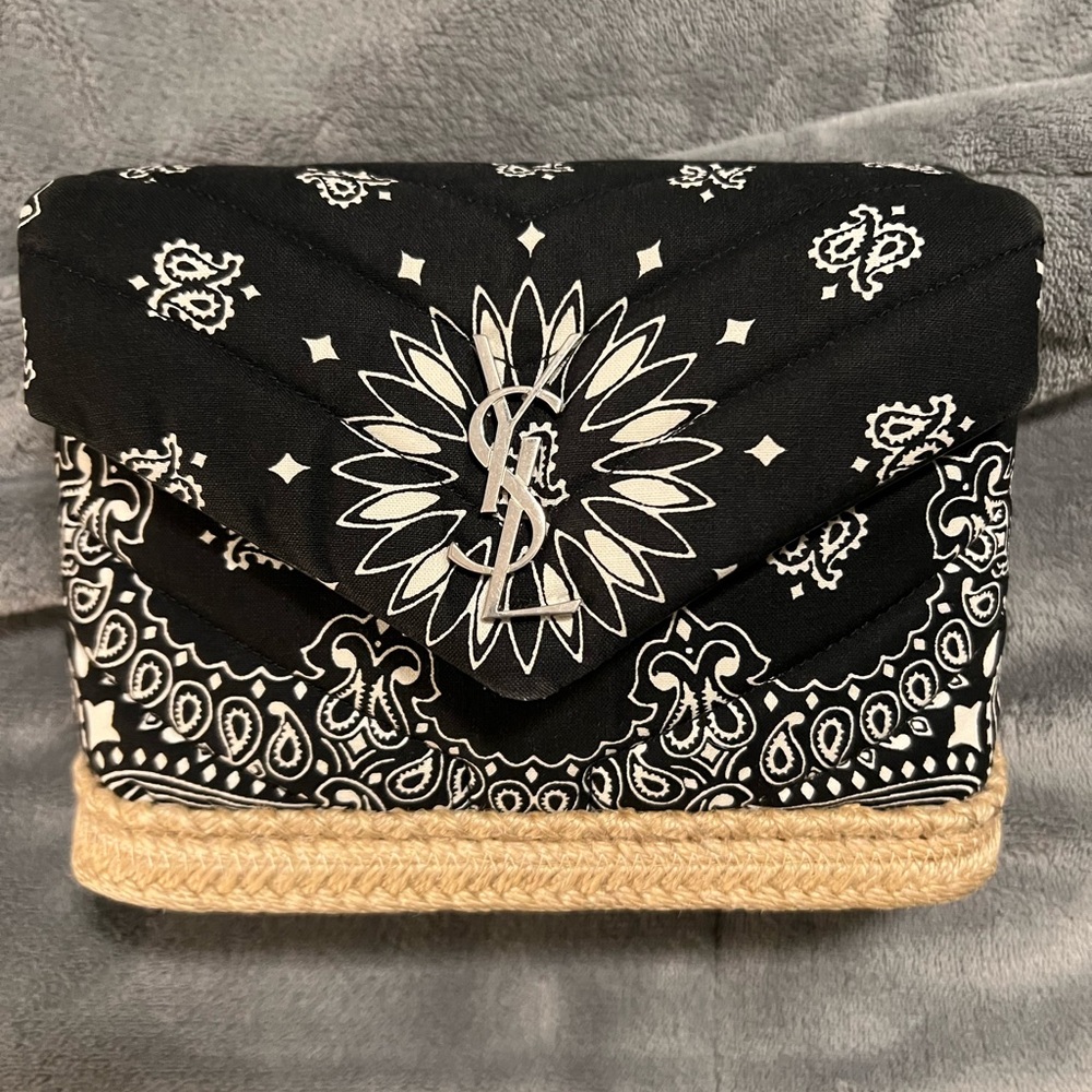 Saint Laurent Toy Loulou bandana paisley bag YSL